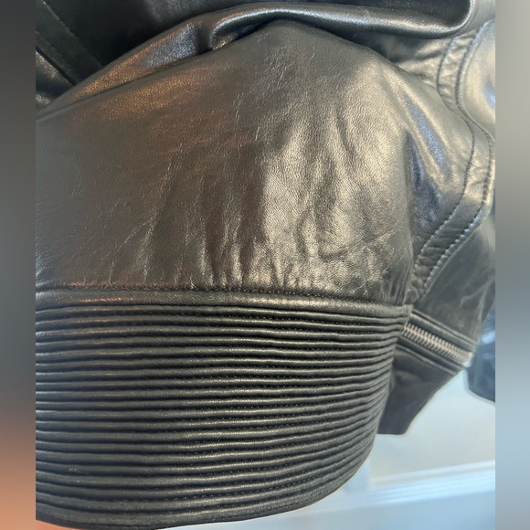 Mango 100% Leather Moto Jacket - M/L - Picture 6 of 9